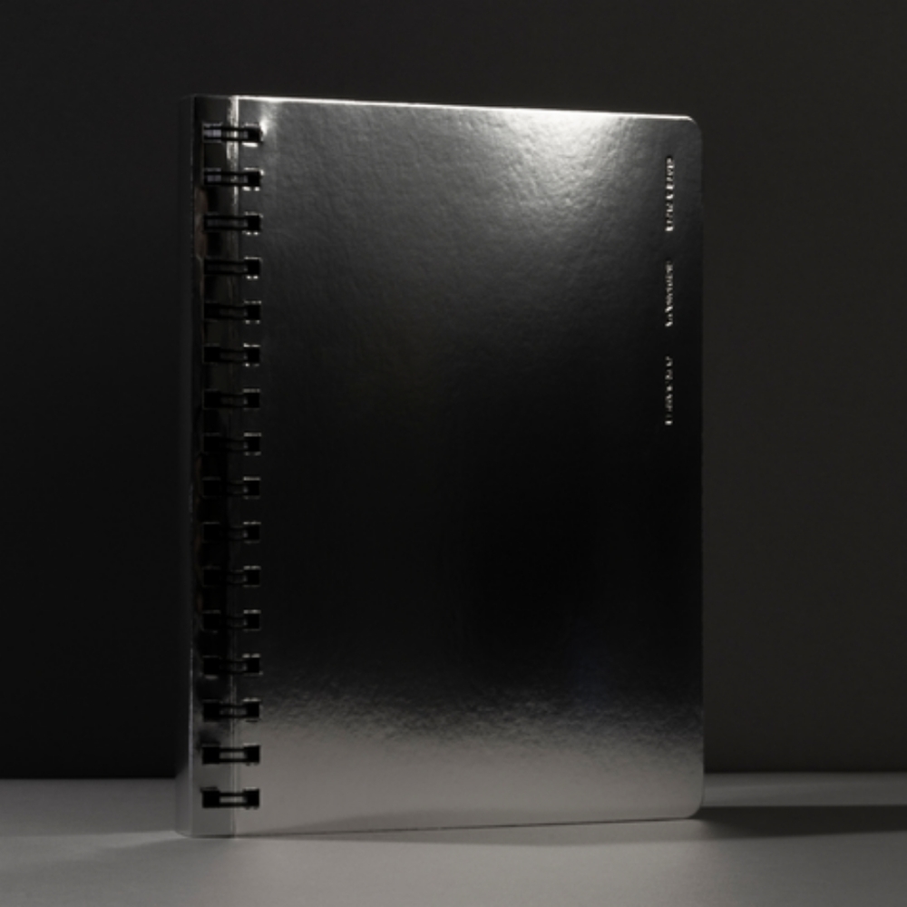 Task Planner Notebook in A5 with Chrome Cover 30